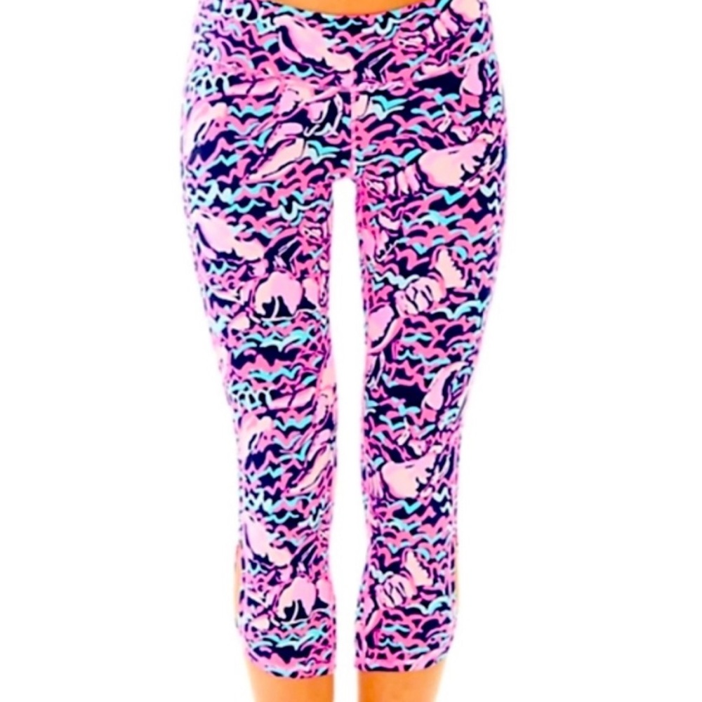 Lilly Pulitzer Luxletic Crop Leggings Lobstah Roll